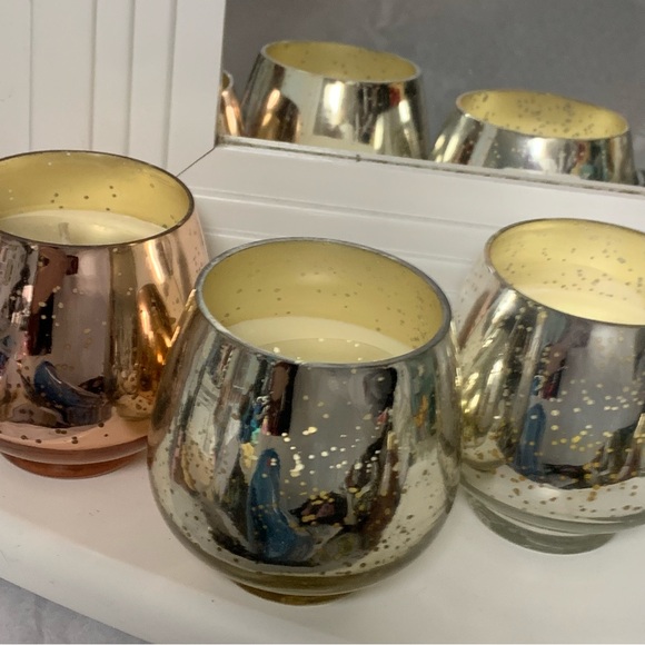 ULTA SET OF 3 SCENTED FILLED MERCURY GLASS CANDLES IN GIFT BOX! Limited Edition - Picture 13 of 14